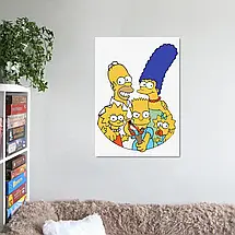 Плакат "Сімпсони та Барт з рогаткою, Simpsons", 60×43см, фото 2