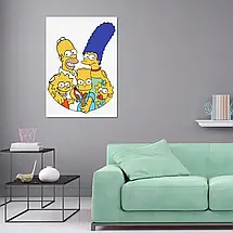 Плакат "Сімпсони та Барт з рогаткою, Simpsons", 60×43см, фото 2