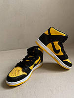 Nike Dunk High Black Yellow хорошее качество кроссовки и кеды хорошее качество Размер 42