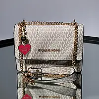 Michael Kors Mini Bag Cream 21 х 14 х 6 см хорошее качество женские сумочки и клатчи хорошее качество