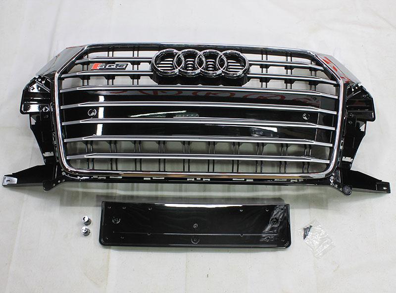 Решітка радіатора Audi Q3 (кузов 8U, рестайлінг 2015+) стиль Audi SQ3, фото 1