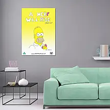 Плакат "Сімпсони, Гомер, Гладіатор (пародія), Simpsons, A hero will rise", 60×43см, фото 2
