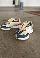 New Balance 327 Beige Blue хорошее качество кроссовки и кеды хорошее качество Размер 36