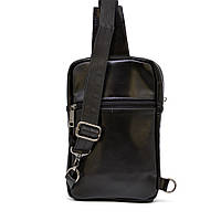 Кожаный рюкзак слинг мужской на одну шлейку GA-0204-3md TARWA хорошее качество