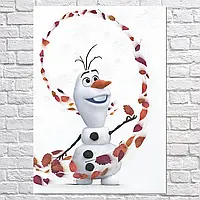 Картина на холсте "Холодное Сердце 2, Олаф, Frozen 2", 85×60см