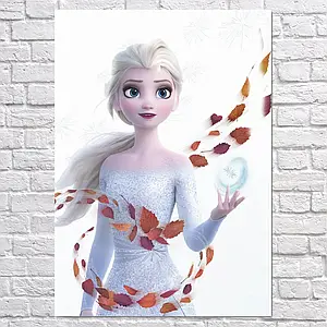 Плакат "Крижане серце, Ельза, Frozen", 60×43см