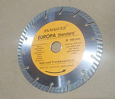 Турбосегмент 180 мм алмазний круг Європа