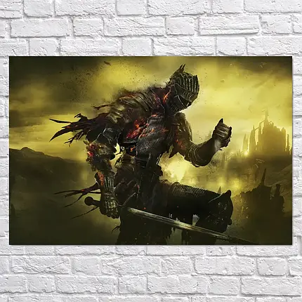 Плакат "Темні душі, Dark Souls", 40×60см, фото 2