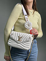 Louis Vuitton Wave White/Gold хорошее качество женские сумочки и клатчи хорошее качество