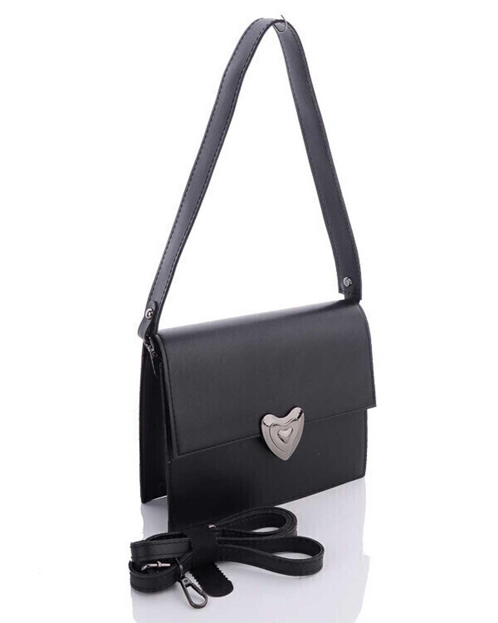 Жіноча сумка клатч через плече в 4-х кольорах. Чорний