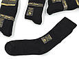 Чоловічі високі махрові шкарпетки Pier Esse, з зарахом однотонні, розмір 40-44, 6 пар/уп. чорні, фото 3