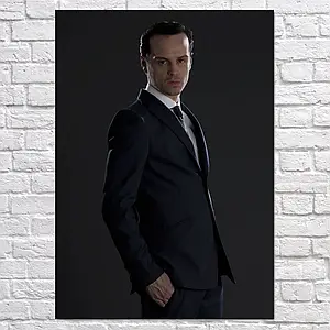 Плакат "Професор Моріарті, Ендрю Скотт, Sherlock, Andrew Scott", 60×43см