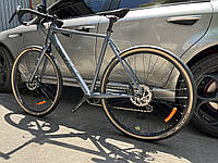 Гравийный велосипед DeMARCHE Gravel Stone 28" (рама S, 11S, 1х11) серый матовый
