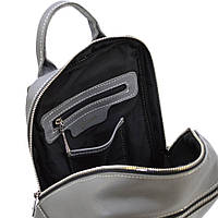 Женский кожаный серый рюкзак TARWA FJ-2008-3md хорошее качество