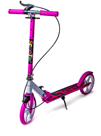 Scooter 470 Pink міський двоколісний самокат складаний з ручним гальмом для дівчаток (рожевий)