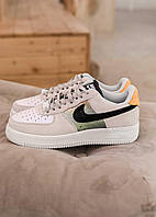 Nike Air Force 1 White Grey 3 хорошее качество кроссовки и кеды хорошее качество Размер 38