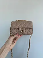 Chanel 0,55 Mokko 13*10*5 хорошее качество женские сумочки и клатчи хорошее качество