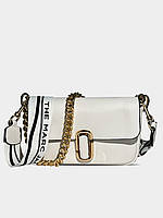 Marc Jacobs The J Marc Shoulder Bag White 23 х 15 х 6 см хорошее качество женские сумочки и клатчи хорошее