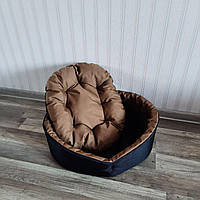 Лежак для собак и кошек мягкий красивый из антикогтя, Спальное место лежанка для домашних животных zin L