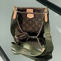 Louis Vuitton Pochete Multi Green хорошее качество женские сумочки и клатчи хорошее качество