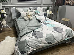 Комплект постільної білизни Бязь Gold Мане Сімейний