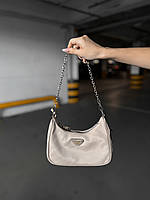 Prada mini beige 23*15*6 хорошее качество женские сумочки и клатчи хорошее качество