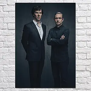 Плакат "Шерлок та Ватсон, Sherlock", 60×43см