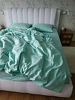 Комплект постільної білизни Страйп сатин тіффані, сімейний