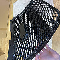 Решітка радіатора AUDI (Ауді) A6 С6 (2004-2011) Чорний глянець рамка, сітка та логотип, стиль RS6, фото 5