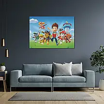 Плакат "Щенячий патруль, Paw Patrol", 43×60см, фото 3