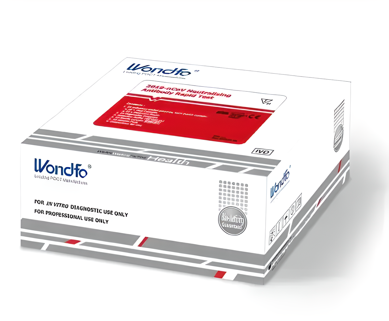 Тести на антиген Ag коронавірусу SARS-COV-2 COVID-19 WONDFO W196, 20 шт, фото 1