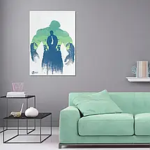 Плакат "Халк, мінімалістичний, Hulk", 60×43см, фото 2