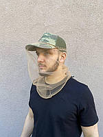 Москитная сетка на голову защитная против мошек комаров, накомарник антимоскитка маскировочная для военных zin