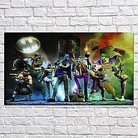 Картина на холсте "Gotham City Impostors", 60×107см