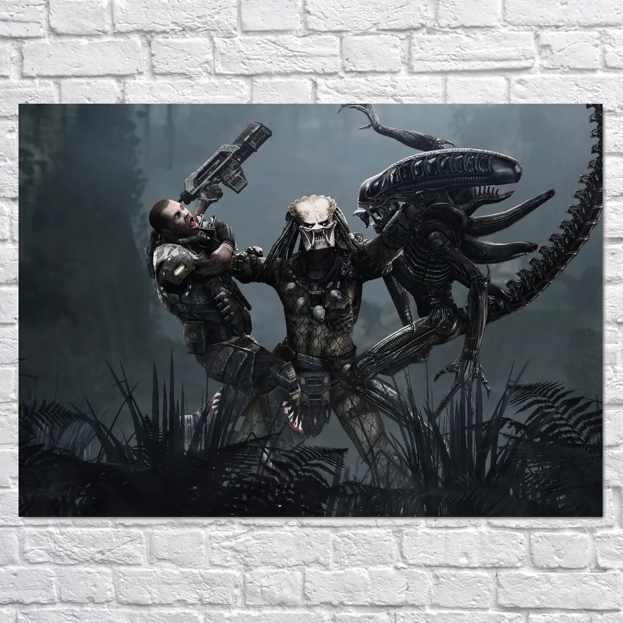Плакат "Чужі проти Хижаків, Alien vs Predator", 43×60см