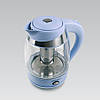 Електричний чайник MR-065-BLUE + заварник для чаю 1,8л, фото 2