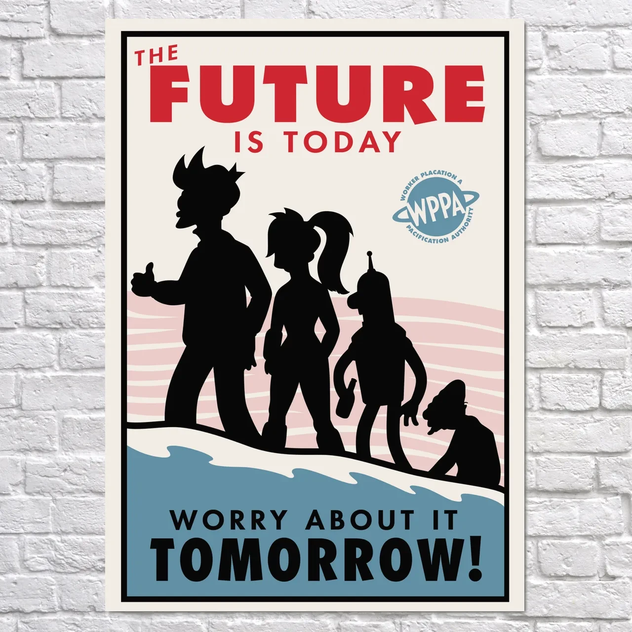 Плакат "Футурама, Futurama, Future is today", 60×43см