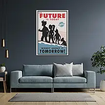 Плакат "Футурама, Futurama, Future is today", 60×43см, фото 3