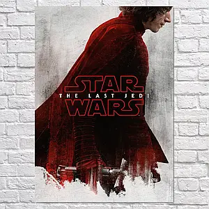 Плакат "Зоряні війни: Останні джедаї, Кайло Рен, Star Wars: Last Jedi (2017)", 60×43см