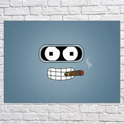 Плакат "Футурама, Бендер, Futurama, Bender", 43×60см, фото 2