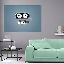 Плакат "Футурама, Бендер, Futurama, Bender", 43×60см, фото 2