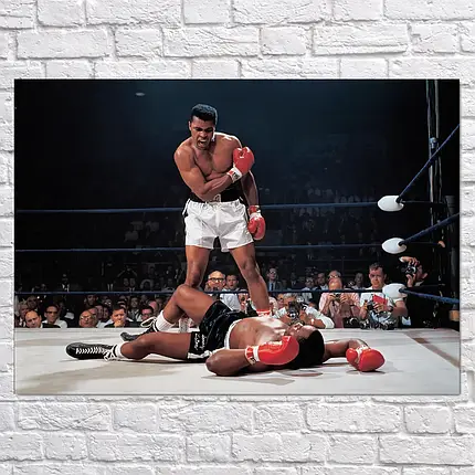 Плакат "Мохаммед Алі та Сонні Лістон, Muhammad Ali", 43×60см, фото 2