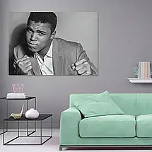 Плакат "Мохаммед Алі в піджаку, Muhammad Ali", 43×60см, фото 2