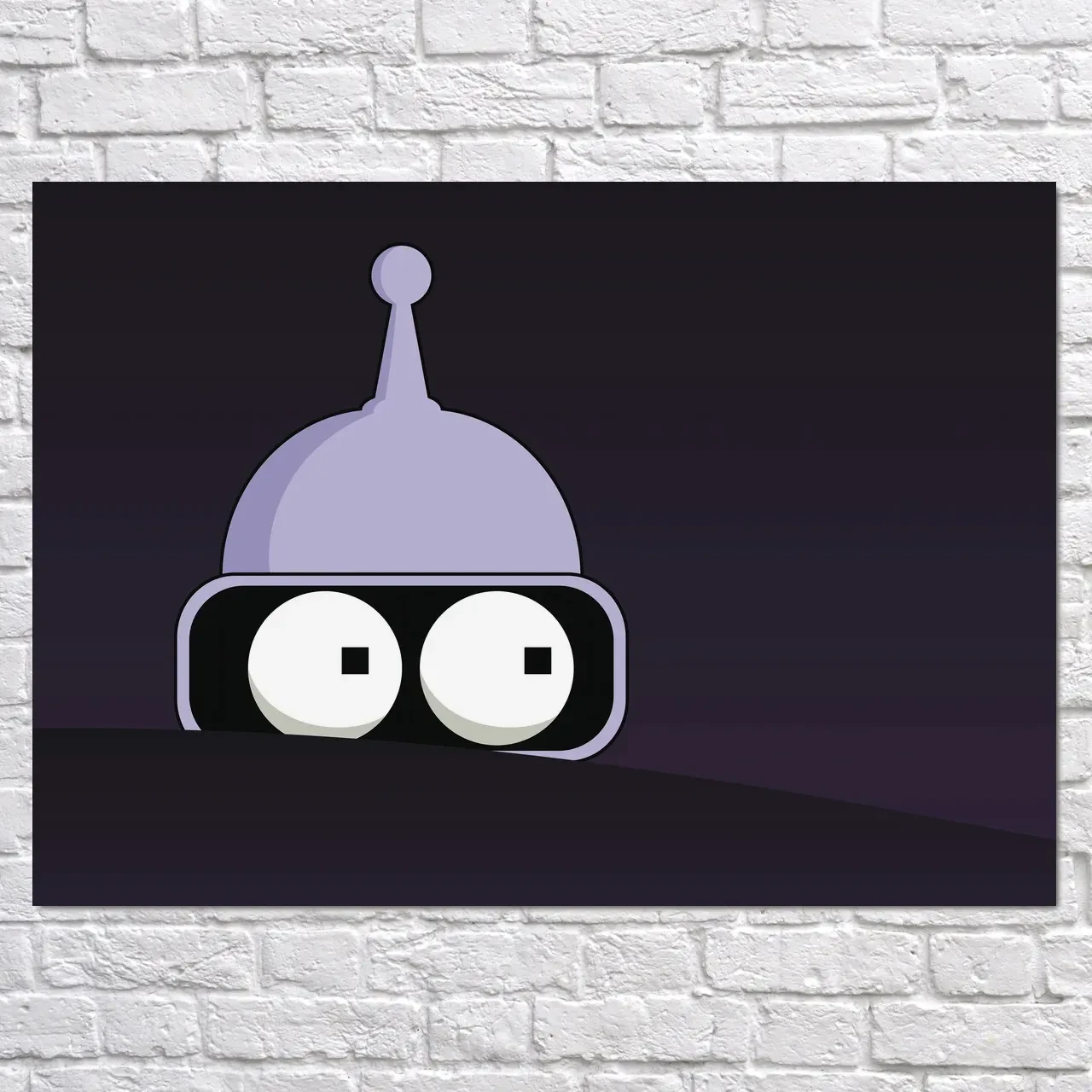 Плакат "Футурама, Бендер ховається, Futurama, Bender", 43×60см