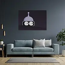 Плакат "Футурама, Бендер ховається, Futurama, Bender", 43×60см, фото 3