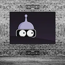 Плакат "Футурама, Бендер ховається, Futurama, Bender", 43×60см, фото 3