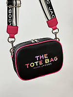 Marc Jacobs Crossbody Leather Bag Black/Rainbow 23 х 16 х 9 см хорошее качество женские сумочки и клатчи