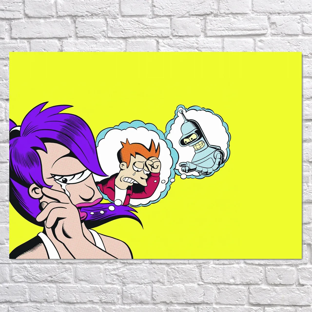 Плакат "Футурама, Ліла та мрії, , поп-арт, Futurama", 43×60см