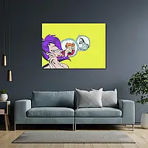 Плакат "Футурама, Ліла та мрії, , поп-арт, Futurama", 43×60см, фото 3