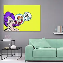 Плакат "Футурама, Ліла та мрії, , поп-арт, Futurama", 43×60см, фото 2